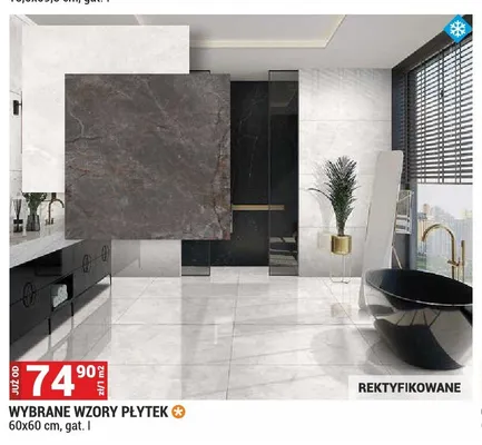 Wybrane wzory płytek 60x60 cm promocja w Merkury Market