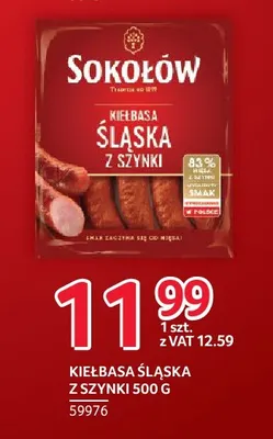 Kiełbasa śląska z szynki Sokołów promocja w Selgros