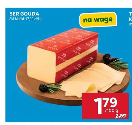 Ser żółty Gouda SM Mońki promocja w Stokrotka