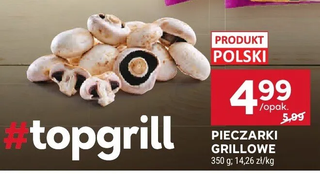 Pieczarki grillowe polskie promocja w Stokrotka