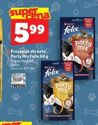 Przysmak dla kota Felix Party Mix Mixed Grill promocja w TOPAZ