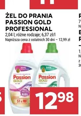 Żel do prania Passion Gold Professional promocja w Stokrotka