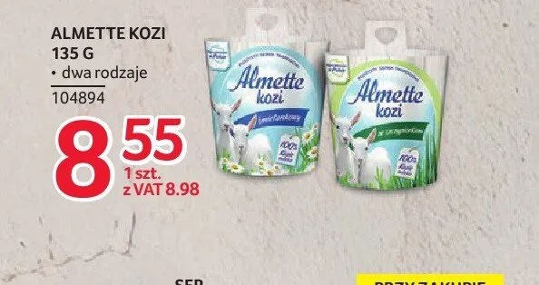 Serek Almette kozi promocja w Selgros