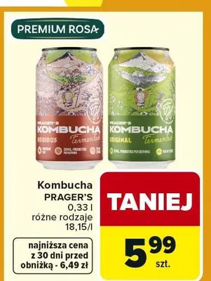 Kombucha różne rodzaje promocja w Carrefour