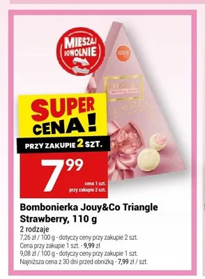 Bombonierka Jouy&Co Triangle Strawberry promocja w Twój Market