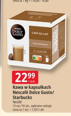 Kawa w kapsułkach Starbucks promocja w Leclerc