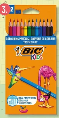 Kredki ołówkowe BIC Kids Tropicolors 12-pak promocja w POLOmarket