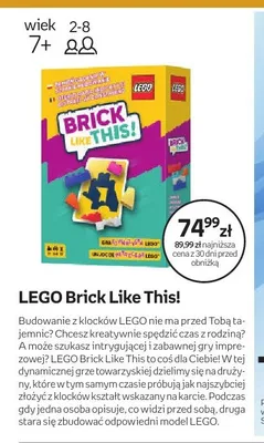 Gra LEGO Brick Like This! promocja w Empik