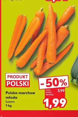 Marchew młoda polska promocja w Kaufland