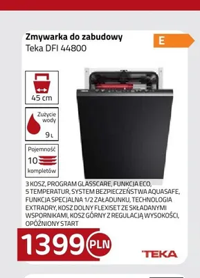 Zmywarka do zabudowy Teka DFI 44800 promocja w kakto.pl