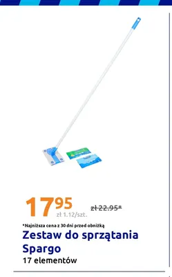 Zestaw do sprzątania Spargo 17 elementów promocja w Action