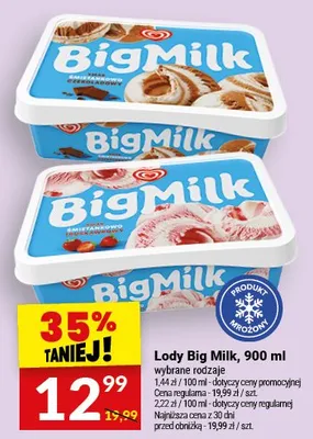 Lody Big Milk promocja w Twój Market