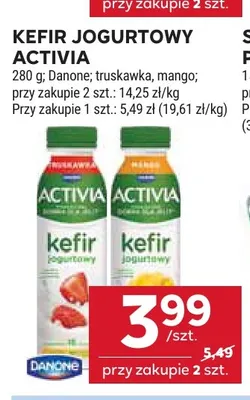 Kefir jogurtowy Activia truskawka promocja w Stokrotka
