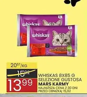 Karma dla kota Whiskas Selezione Gustosa 8-pak promocja w Wafelek