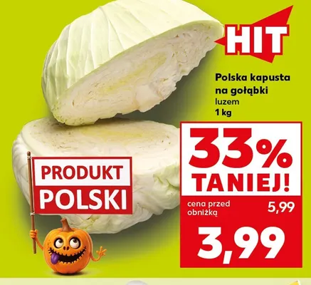 Kapusta polska na gołąbki promocja w Kaufland