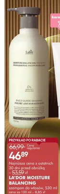 Szampon moisture balancing professional salon care La'dor promocja