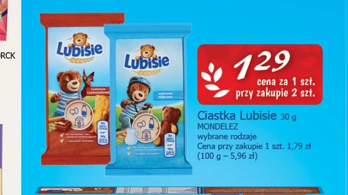 Ciastka Lubisie 30g promocja w CEZAR Delikatesy
