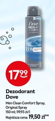 Dezodorant Men Clean Comfort Spray, Original Spray promocja w Żabka