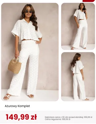 Komplet ażurowy damski Renee promocja w Renee