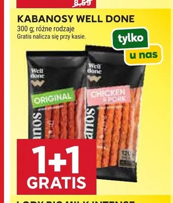 Kabanosy Well Done Chicken & Pork promocja w Stokrotka