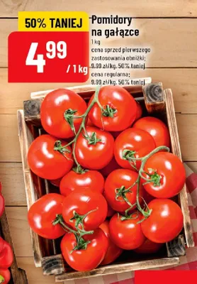 Pomidory na gałązce promocja w POLOmarket