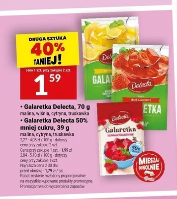 Galaretka Delecta malina promocja w Twój Market