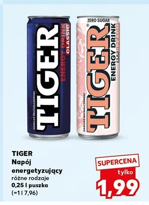 Napój energetyzujący Tiger Classic promocja w Kaufland
