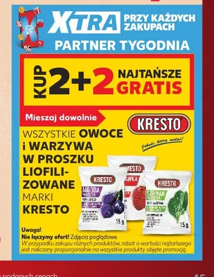 Truskawka w proszku liofilizowana Kresto promocja w Kaufland