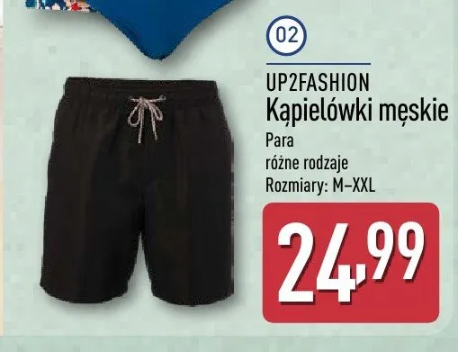 Kąpielówki męskie UP2FASHION promocja w Aldi
