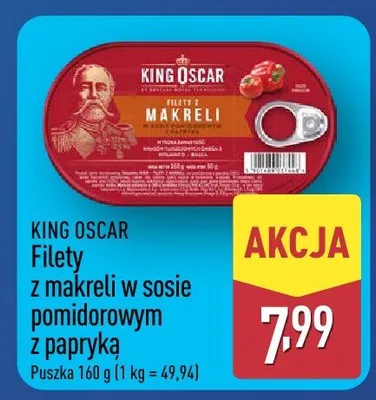 Filety z makreli w sosie pomidorowym z papryką promocja w Aldi