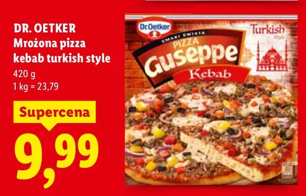 Mrożona pizza kebab turkish style promocja w Lidl