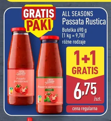 Passata Rustica All Seasons promocja w Aldi