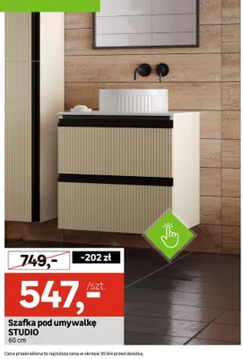 Szafka pod umywalkę 60 cm promocja w Leroy Merlin