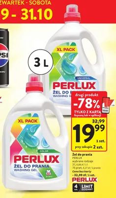 Żel do prania Perlux Universal promocja w Intermarche