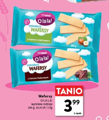 Wafersy z kremem orzechowym O La La! promocja w Intermarche