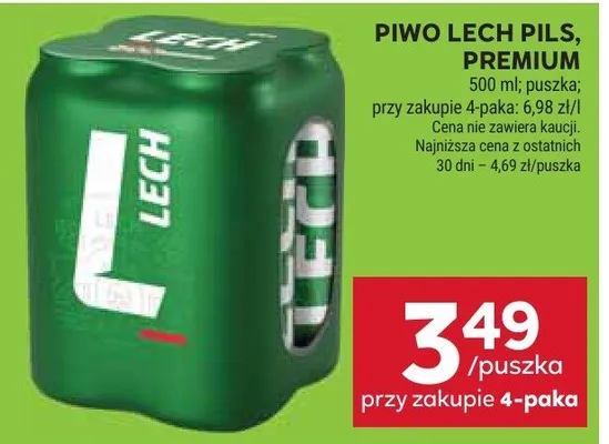 Piwo Lech Pils Premium promocja w Stokrotka