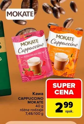 Kawa rozpuszczalna Cappuccino Mokate rozgrzewający miód promocja w Carrefour