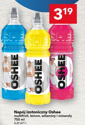 Napój izotoniczny Oshee lemon promocja w LEWIATAN
