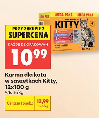 Karma dla kota w saszetkach Kitty promocja w Biedronka