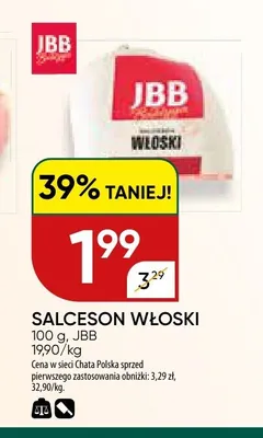 Salceson włoski JBB promocja w Chata Polska