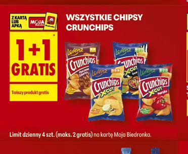 Chipsy Crunchips promocja w Biedronka