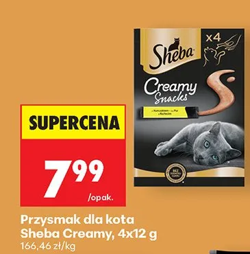 Przysmak dla kota Sheba Creamy Snacks promocja w Biedronka