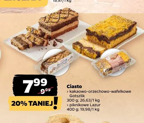 Ciasto piknikowe Lazur promocja w Netto