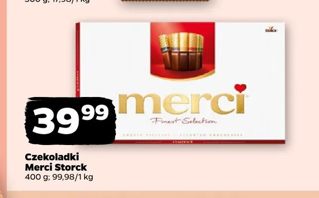 Czekoladki Merci Storck promocja w Netto
