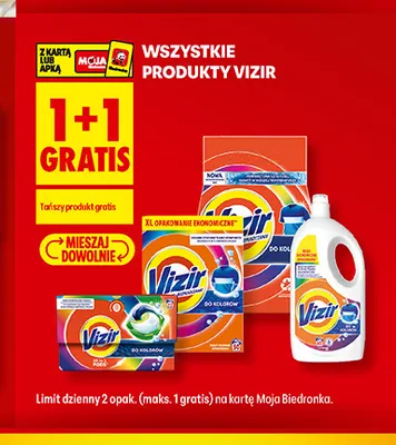 Płyn do prania Vizir promocja w Biedronka
