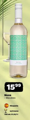 Wino białe Nuva Macabeo promocja w Netto