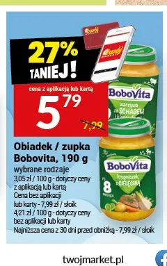 Obiadek BoboVita jarzynowa ze schabem promocja w Twój Market