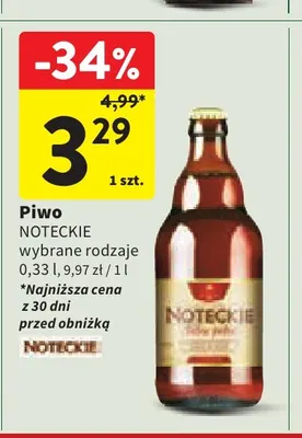 Piwo Noteckie promocja w Intermarche