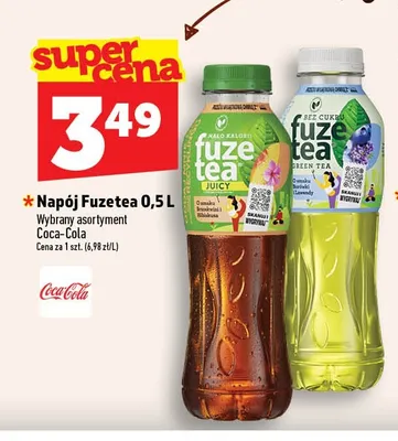 Napój mrożona herbata Fuze Tea Black Tea Peach Hibiscus promocja w TOPAZ