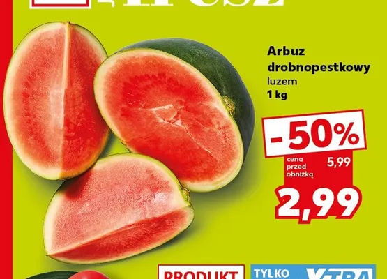Arbuz drobnopestkowy luzem Kaufland promocja w Kaufland